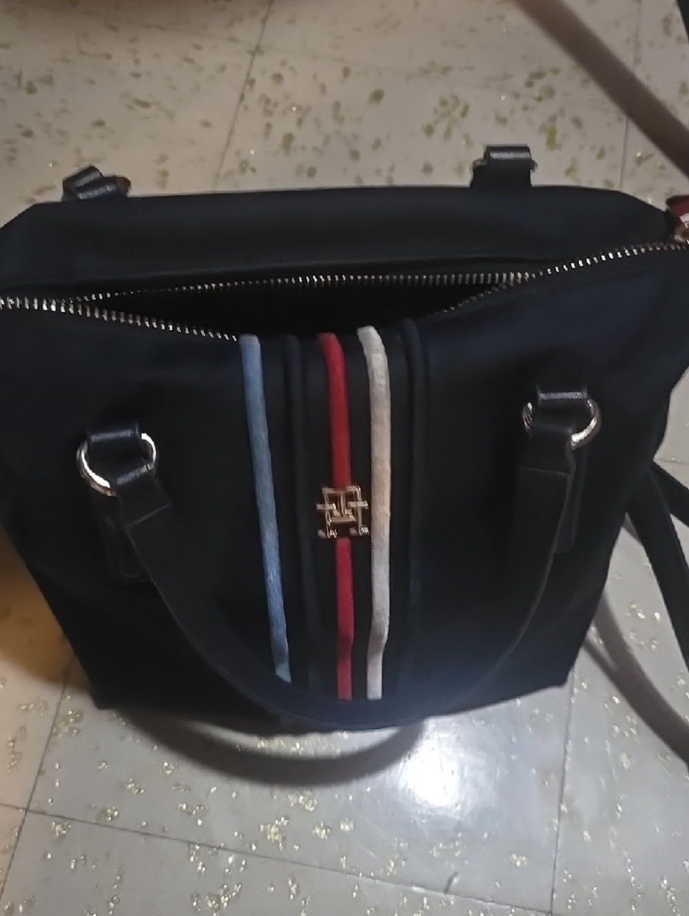 Tommy Hilfiger Striped Crossbody Tote